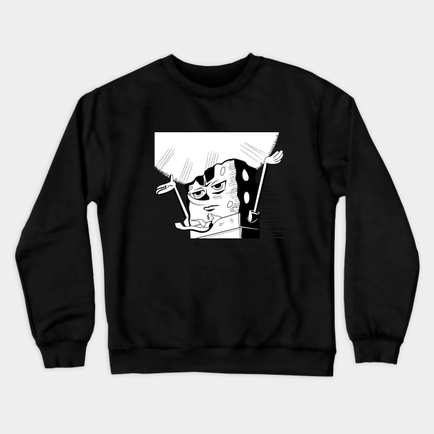 Dragonball z Spongebob Crossover Parody Crewneck Sweatshirt by FungibleDesign